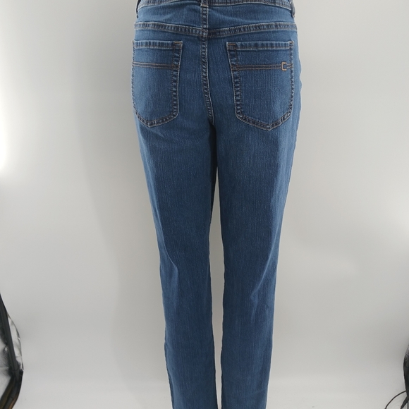 Chico's Jeans Chicos Straight Leg Jeans Womens Casual Blue Denim